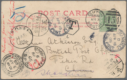 China - Incoming Mail: 1905, England, Ppc W. KEVII 1/2 D Tied "CLIFTON BRISTOK MR 3 05" And Marked S - Sonstige & Ohne Zuordnung