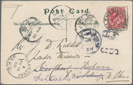 China - Incoming Mail: 1909, South Africa, KEVII 1d Tied "HELENSBURGH JY 13 09" To Ppc "Helensburgh. - Sonstige & Ohne Zuordnung