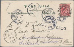 China - Incoming Mail: 1909, South Africa, KEVII 1d Tied "HELENSBURGH JY 13 09" To Ppc "Helensburgh. - Andere & Zonder Classificatie