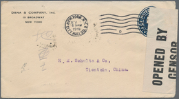 China - Incoming Mail: 1918, USA, Stationery Envelope 5 C. "NEW YORK CITY HALL STA. NOV 1 1918" To T - Andere & Zonder Classificatie