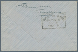 China - Incoming Mail: 1921, Norway, 40 K. Tied Trondheim To Cover To Shanghai With On Reverse "BPO - Sonstige & Ohne Zuordnung