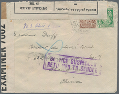 China - Incoming Mail: 1941. Air Mail Envelope Addressed To Shanghai, China Bearing Ireland SG 71, ½ - Sonstige & Ohne Zuordnung