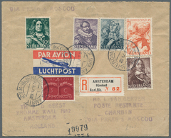 China - Incoming Mail: 1946, Incoming Mail, Registered Air Mail Cover From Netherlands "AMSTERDAM-BI - Sonstige & Ohne Zuordnung