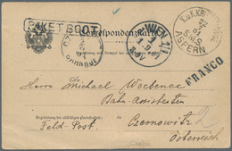 China - Fremde Postanstalten / Foreign Offices: 1901, Boxer Uprising, Austria Navy Mails, Crested Of - Other & Unclassified