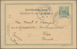 China - Fremde Postanstalten / Foreign Offices: Austria-Hungary, 1904/11, Navy, Single Circle Types: - Autres & Non Classés