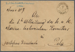 China - Fremde Postanstalten / Foreign Offices: 1905, Austrian P.O.China, Stampless Official Cover W - Andere & Zonder Classificatie