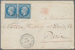 China - Fremde Postanstalten / Foreign Offices: French Military Office, 1860, Napoleon Imperf. 20 C. - Autres & Non Classés