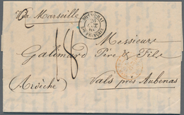 China - Fremde Postanstalten / Foreign Offices: 1863, French Offices. Stamp-less Envelope Written Fr - Autres & Non Classés