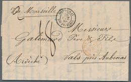 China - Fremde Postanstalten / Foreign Offices: 1863, French Offices. Stamp-less Envelope Written Fr - Andere & Zonder Classificatie