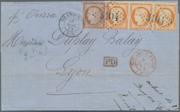 China - Fremde Postanstalten / Foreign Offices: 1873. Envelope Addressed To France Bearing 'Siege' Y - Sonstige & Ohne Zuordnung