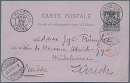 China - Fremde Postanstalten / Foreign Offices: France, 1888, Stationery Card 10 C. Forerunner Used - Andere & Zonder Classificatie