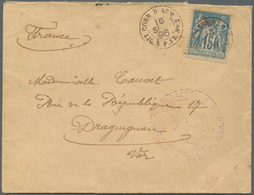 China - Fremde Postanstalten / Foreign Offices: French Offices, 1896. Envelope Addressed To France B - Andere & Zonder Classificatie