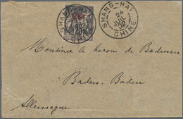 China - Fremde Postanstalten / Foreign Offices: France, 1902/07, Three Covers From Shanghai: Ovpt. 2 - Other & Unclassified