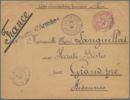 China - Fremde Postanstalten / Foreign Offices: 1905, French Offices. Military Mail Envelope Endorse - Autres & Non Classés