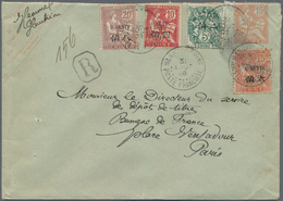 China - Fremde Postanstalten / Foreign Offices: 1908, French Offices. Registered French China Postal - Altri & Non Classificati