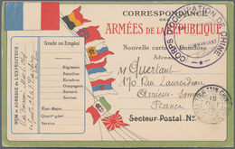 China - Fremde Postanstalten / Foreign Offices: 1915, French Offices. Illustrated Postal Stationery - Autres & Non Classés