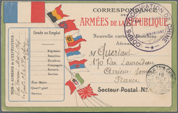 China - Fremde Postanstalten / Foreign Offices: 1915, French Offices. Illustrated Postal Stationery - Altri & Non Classificati