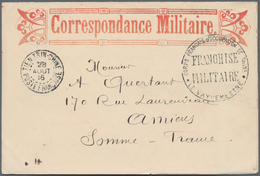 China - Fremde Postanstalten / Foreign Offices: 1916, French Offices. Illustrated Letter Card Headed - Autres & Non Classés