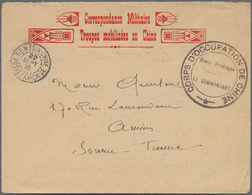 China - Fremde Postanstalten / Foreign Offices: 1916, French Offices. Illustrated Envelope Headed 'C - Altri & Non Classificati