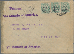 China - Fremde Postanstalten / Foreign Offices: French Offices, 1918. Envelope (soiled) Addressed To - Autres & Non Classés