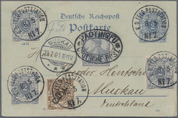China - Fremde Postanstalten / Foreign Offices: 1901, City Drop Mail Card Numeral 2 Pf. Uprated Nume - Andere & Zonder Classificatie