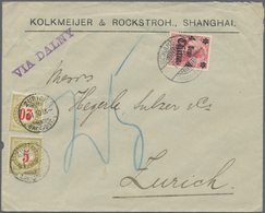 China - Fremde Postanstalten / Foreign Offices: Germany, 1905, 4 C./10 Pf Tied "SCHANGHAI DP 18.12.0 - Andere & Zonder Classificatie