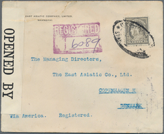 China - Fremde Postanstalten / Foreign Offices: United States, 1916. Registered Envelope (tear) Addr - Sonstige & Ohne Zuordnung