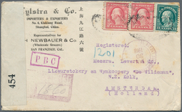 China - Fremde Postanstalten / Foreign Offices: United States, 1918. Registered Envelope Addressed T - Other & Unclassified