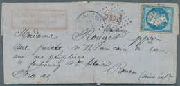 China - Besonderheiten: 1860 (FRENCH EXPEDITIONARY FORCES). Envelope Written From Tien-Tsin Dated '2 - Sonstige & Ohne Zuordnung