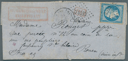 China - Besonderheiten: 1860 (FRENCH EXPEDITIONARY FORCES). Envelope Written From Tien-Tsin Dated '2 - Altri & Non Classificati