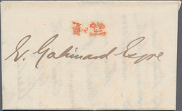 China - Besonderheiten: 1857, Stamp-less Folded Envelope Written From Shanghai Dated '24th Sept. 57' - Autres & Non Classés