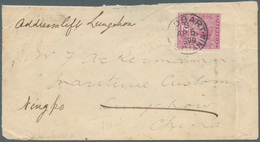 China - Besonderheiten: 1899. Envelope (opening Faults, Very Light Fold At Right) Written From Tasma - Andere & Zonder Classificatie