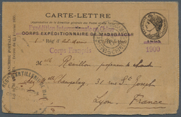 China - Besonderheiten: 1901 "Boxer Rebellion": 1895 French Letter Card Of The Corps Expéditionnaire - Sonstige & Ohne Zuordnung