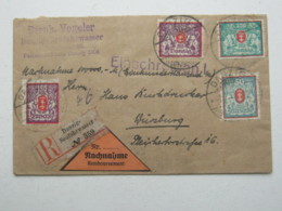 DANZIG , 750 M. Frankatur Auf Einschreiben - NN- Brief - Brieven En Documenten