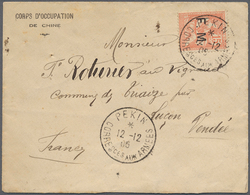 China - Besonderheiten: 1906. Military Envelope Headed 'Corps D'Occupation/de Chine' Addressed To Fr - Sonstige & Ohne Zuordnung