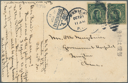 China - Besonderheiten: Incoming Mail, 1911, Philippines, 2 C. (2) Tied "MANILA OCT 21 11" To Ppc Se - Altri & Non Classificati