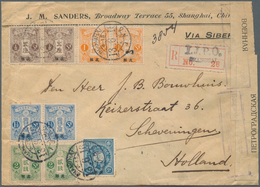 China - Besonderheiten: 1916. Registered Envelope Addressed To Holland Bearing Japanese Post Office - Other & Unclassified