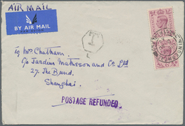 China - Besonderheiten: 1949, Commercial Airmail Cover From "WINDERMERE 2 AU 49" Addressed To Shangh - Sonstige & Ohne Zuordnung