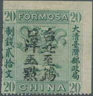 China - Taiwan (Formosa): 1888, Dragon/horse, 5 C./20 Cash Green, Taipeh To Sikow, C7, Unused Mounte - Sonstige & Ohne Zuordnung