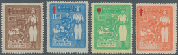 China - Taiwan (Formosa): 1953, Tuberculosis Set, Unused No Gum As Issued, Remainder Of Mount (Miche - Sonstige & Ohne Zuordnung