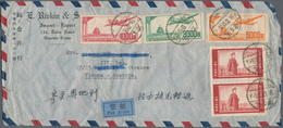 China - Volksrepublik: 1951, Air Mails On Air Mail Covers (2): $1000, $3000 And $5000 With Stalin $2 - Andere & Zonder Classificatie