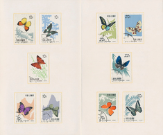 China - Volksrepublik: 1963, Butterflies, Both Sets Within Presentation Folder With Coloured Cover " - Andere & Zonder Classificatie