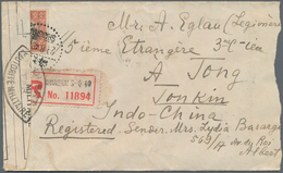 Japanische Besetzung  WK II - China - Zentralchina / Central China: 1940, Registered And Censored Co - 1943-45 Shanghai & Nankin