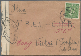 Japanische Besetzung  WK II - China - Zentralchina / Central China: 1940, Small Size Censored Cover - 1943-45 Shanghai & Nanking