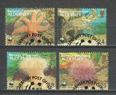 Alderney 1993 Mi 61-64 WWF SEALIFE - Gebruikt