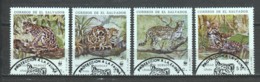 El Salvador 1988 Mi 1734-1737 WWF MARGAY - Used Stamps
