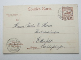 ELBERFELD   , Privatpost ,  Ganzsache  Aus Barmen 1900 - Postes Privées & Locales