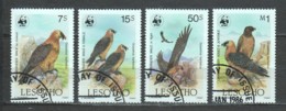 Lesotho 1986 Mi 556-559 WWF BIRDS OF PREY - Gebraucht