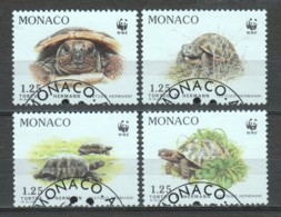 Monaco 1991 Mi 2046-2049 WWF TURTLES - Usados