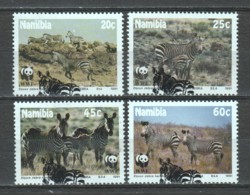 Namibia 1991 Mi 702-705 WWf ZEBRA - Usados